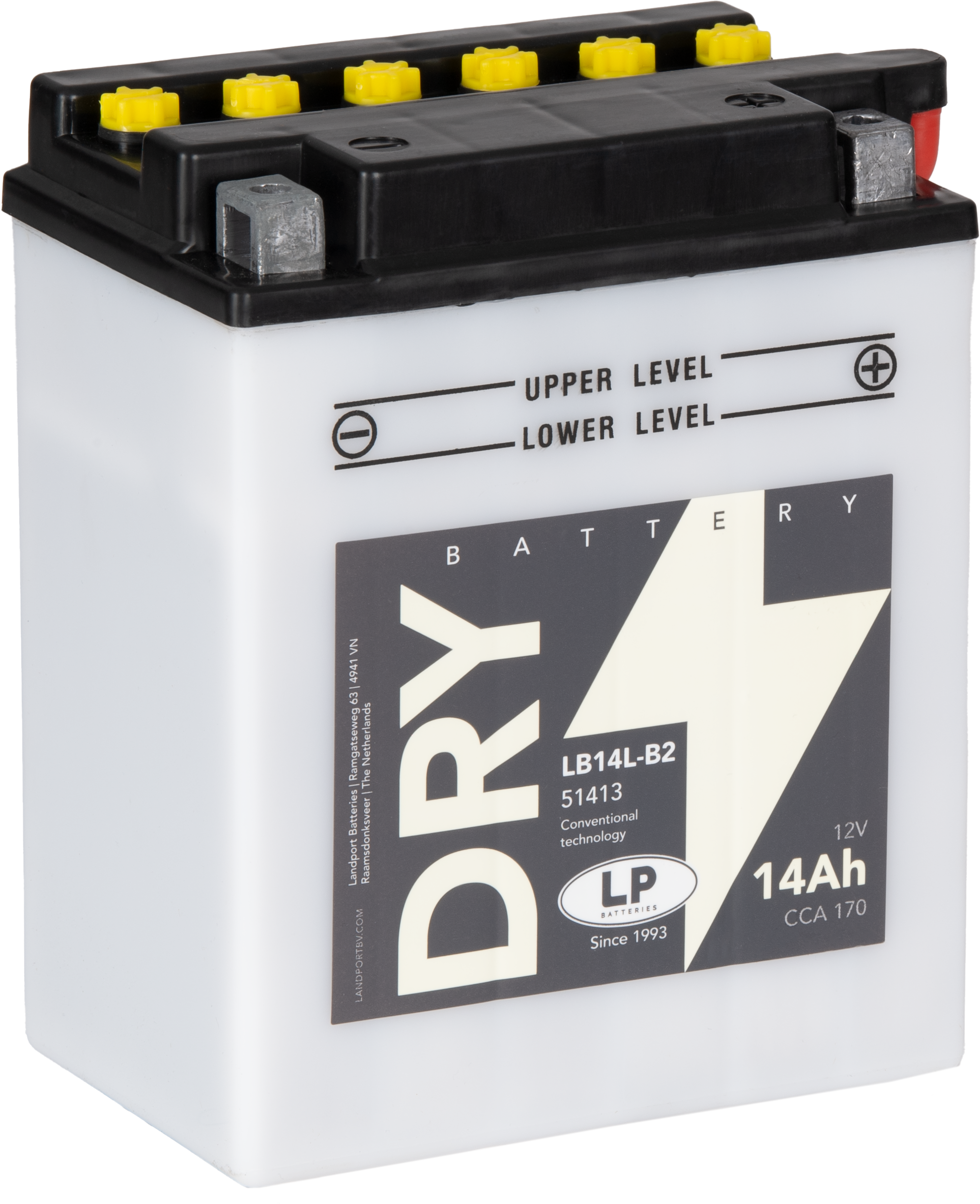 Baterie moto 14ah 180a 12v Landport Batteries MD LB14L-B2