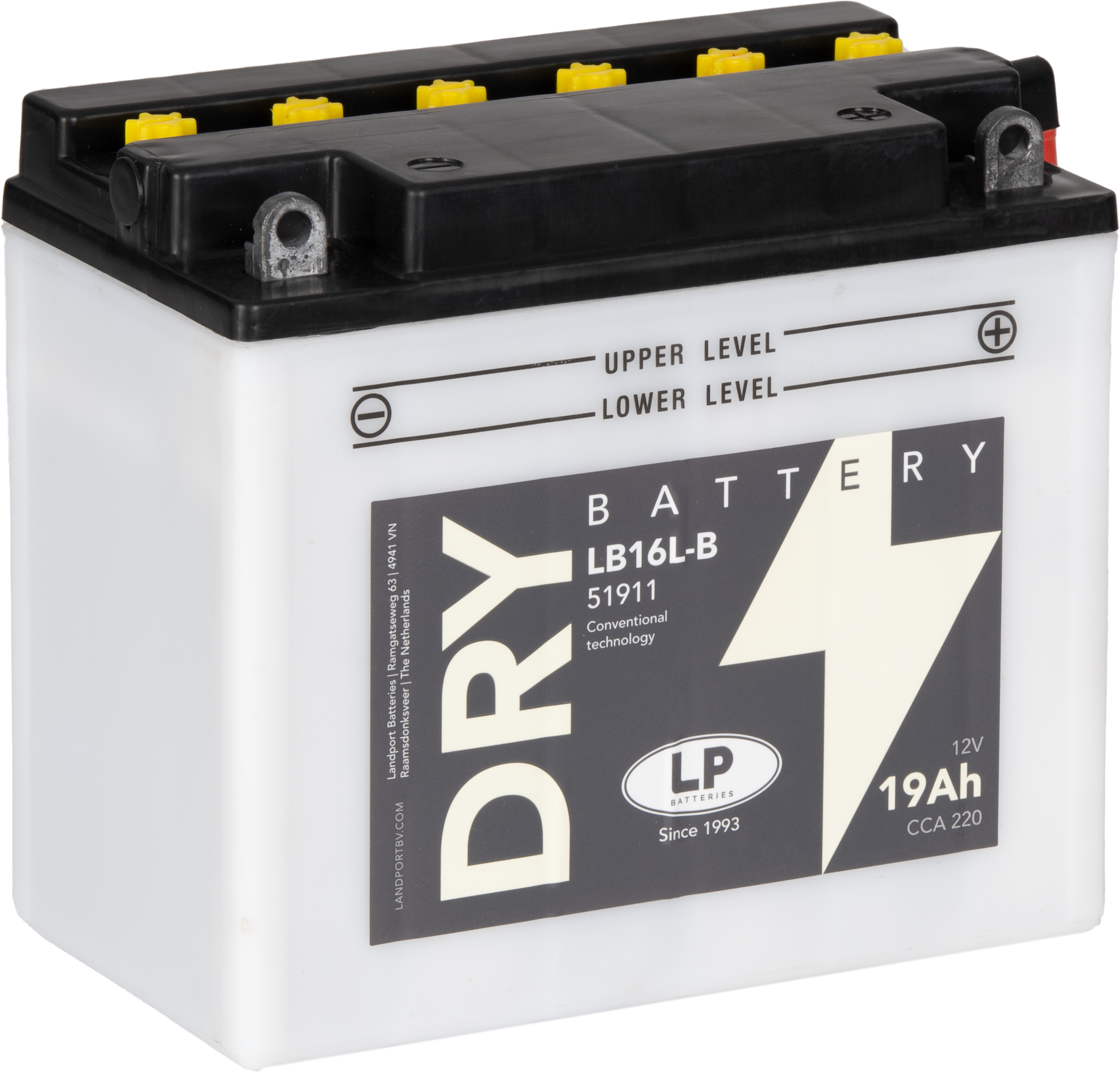 Baterie moto 19ah 240a 12v Landport Batteries MD LB16L-B