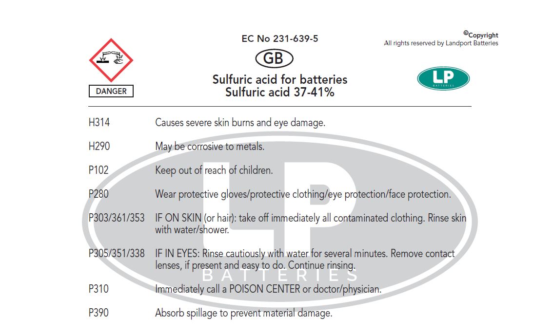 Baterie moto 5ah 60a 12v Landport Batteries MD LB5L-B