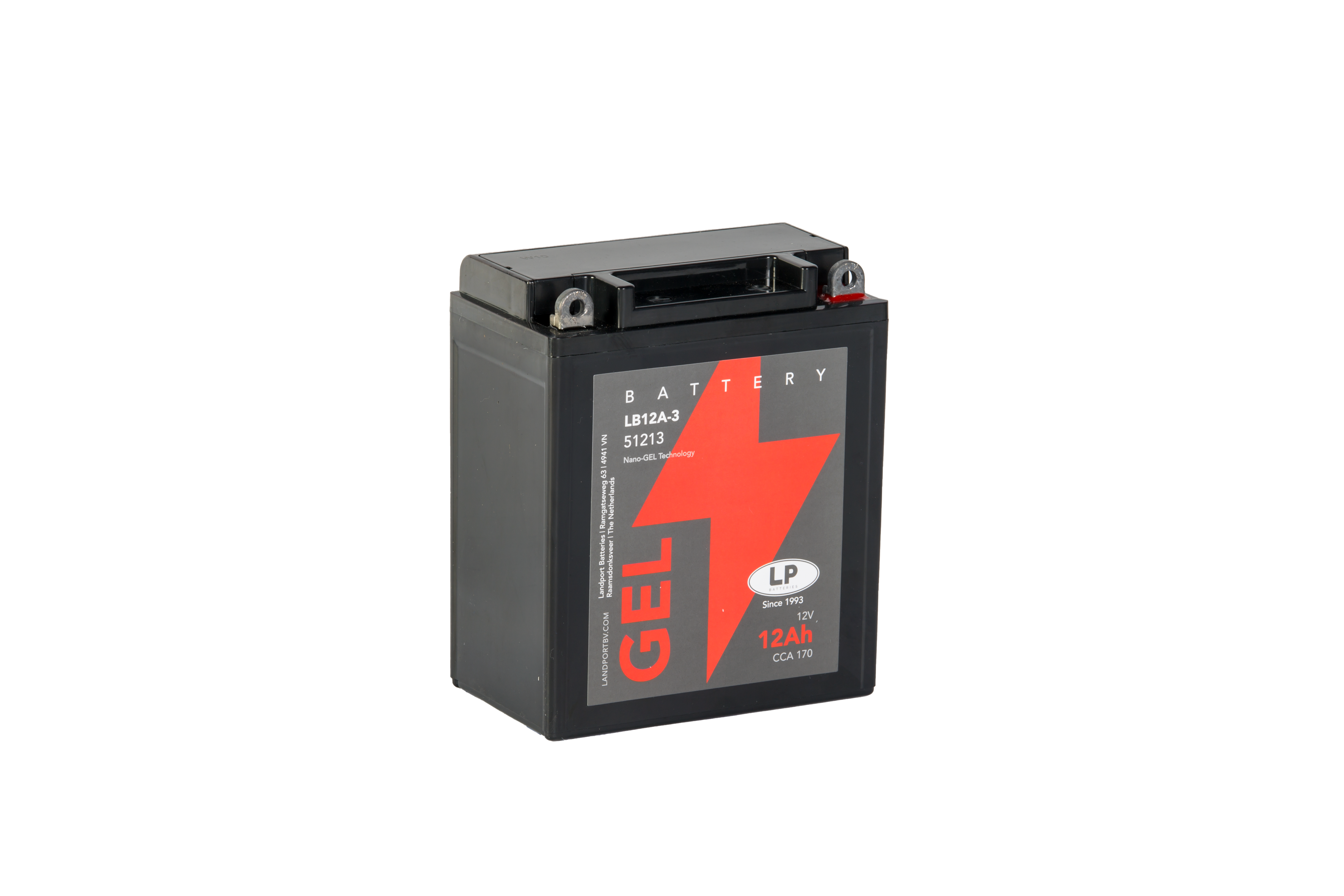 Baterie moto 12ah 120a 12v Landport Batteries MG LB12A-3