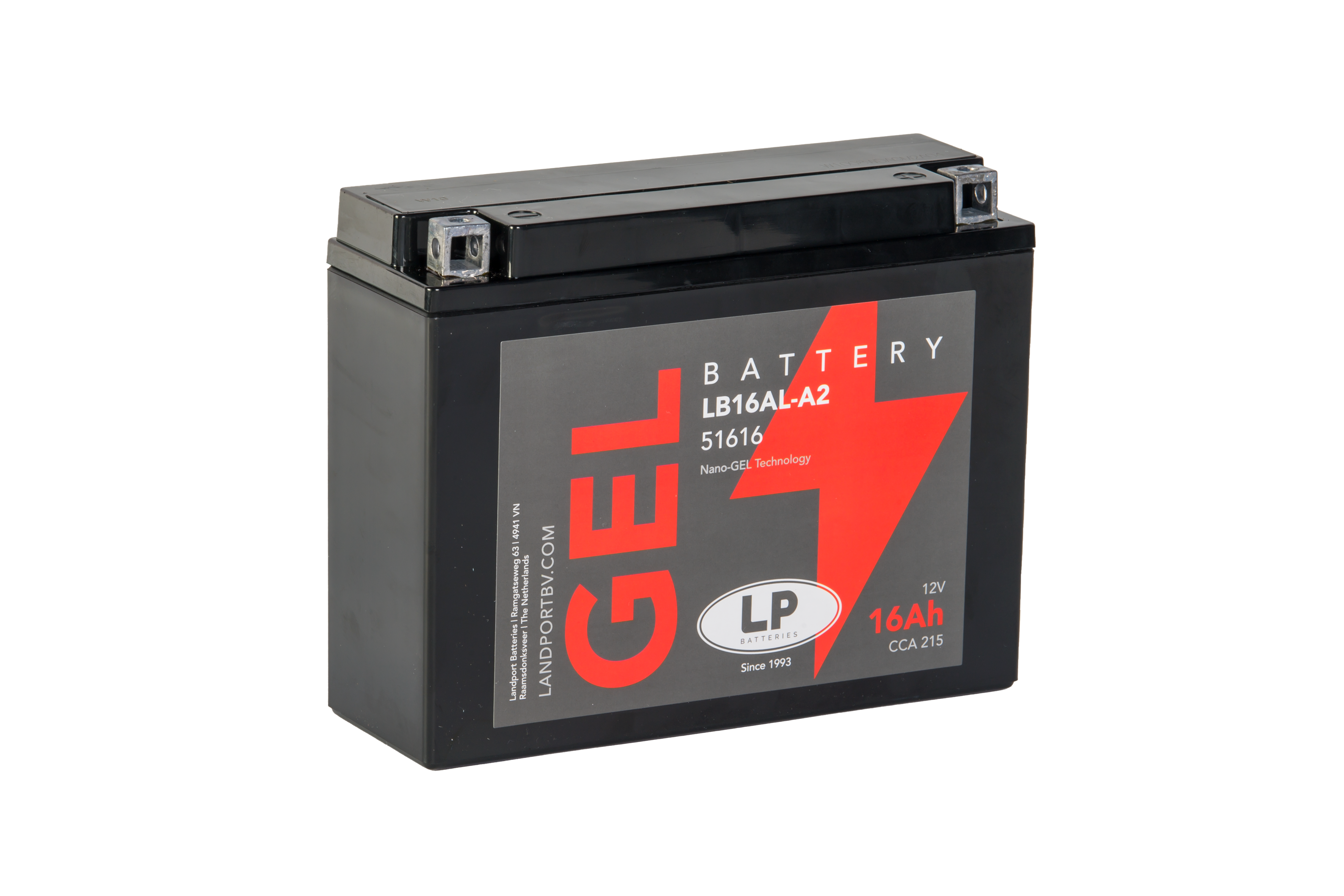 Baterie moto 16ah 215a 12v Landport Batteries MG LB16AL-A2