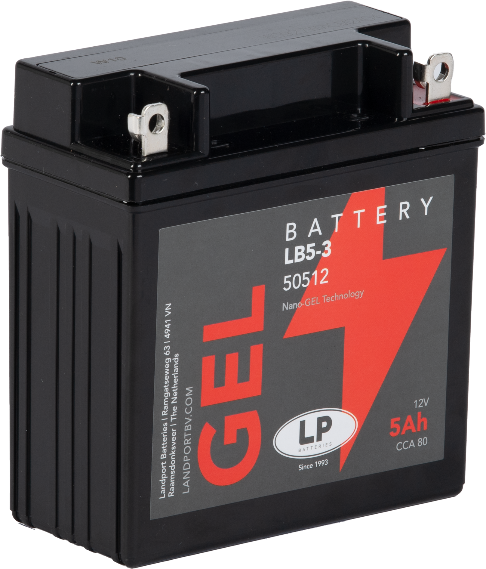 Baterie moto 5ah  12v Landport Batteries MG LB5-3