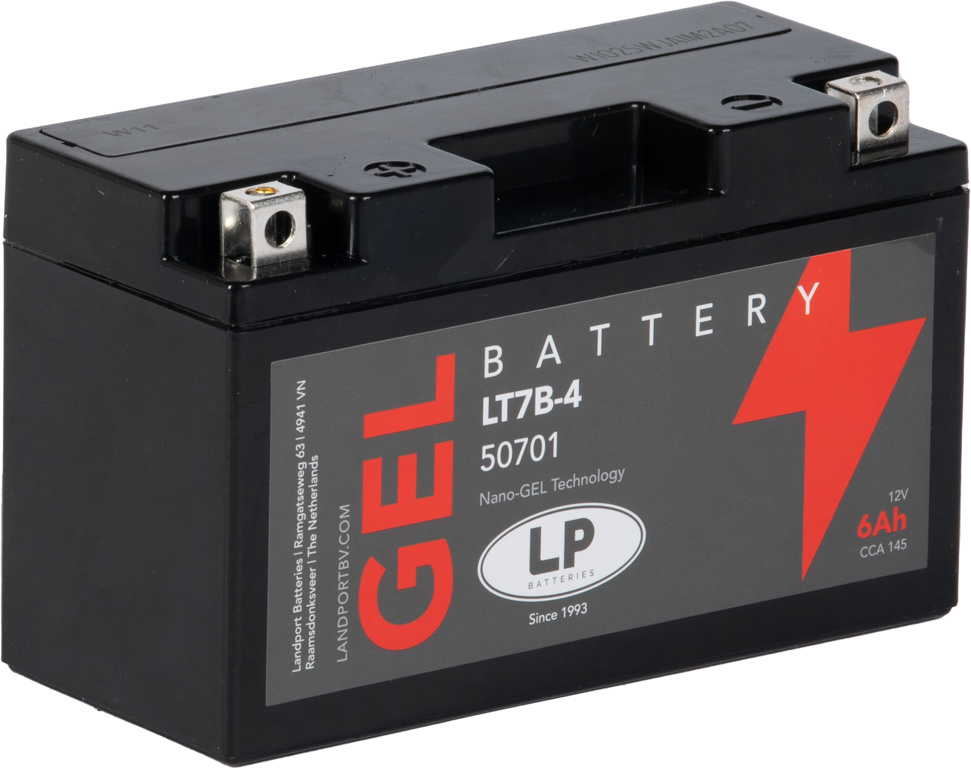Baterie moto 6,5ah 90a 12v Landport Batteries MG LT7B-4