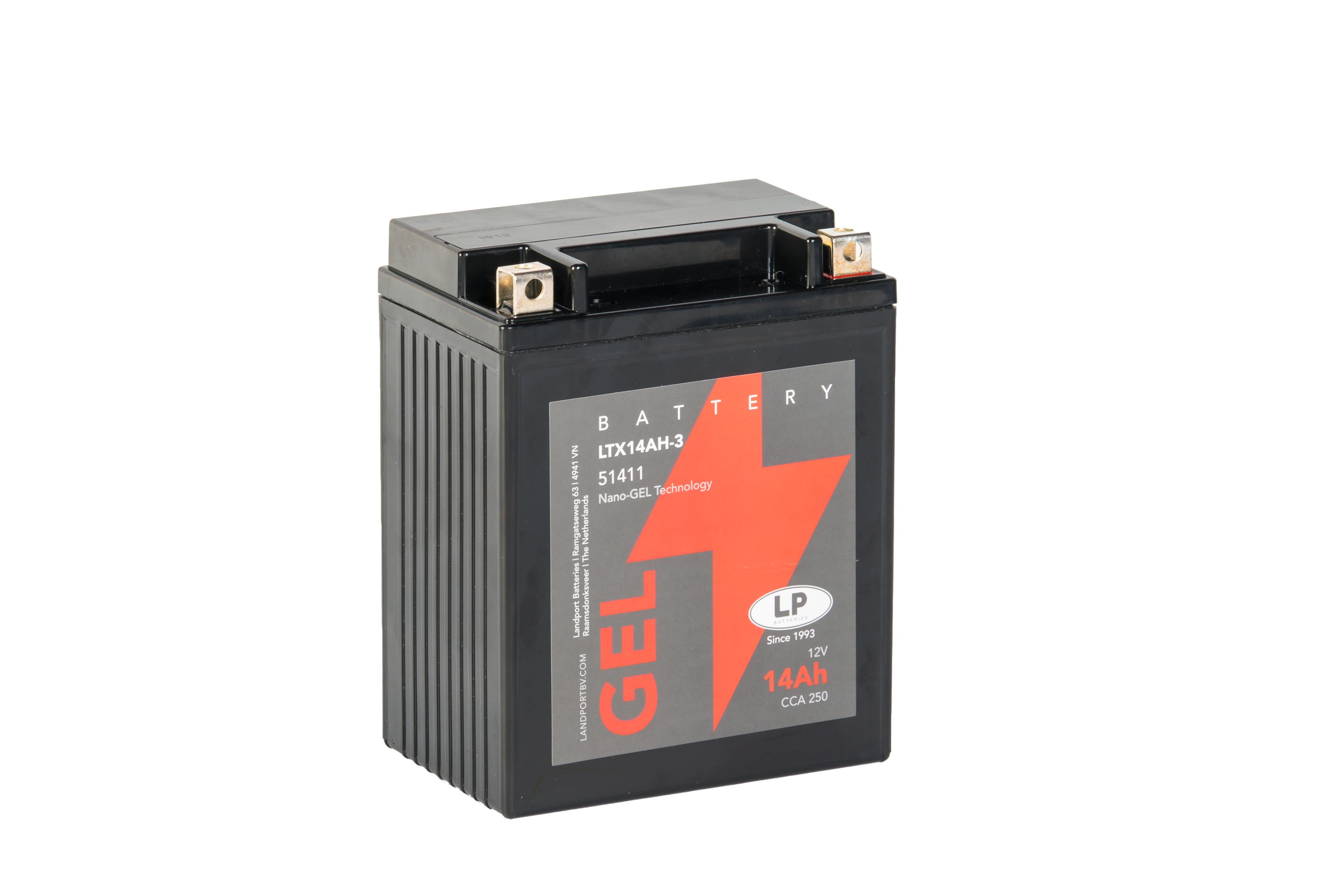 Baterie moto 14ah 180a 12v Landport Batteries MG LTX14AH-3