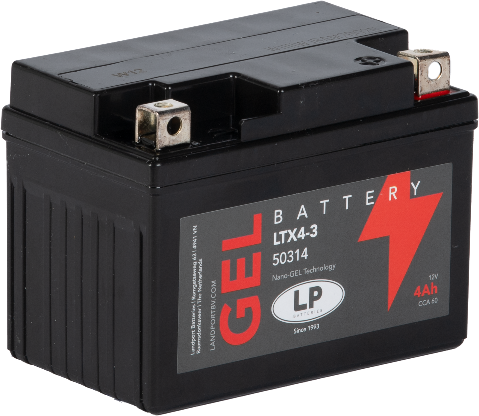 Baterie moto 3ah 40a 12v Landport Batteries MG LTX4-3