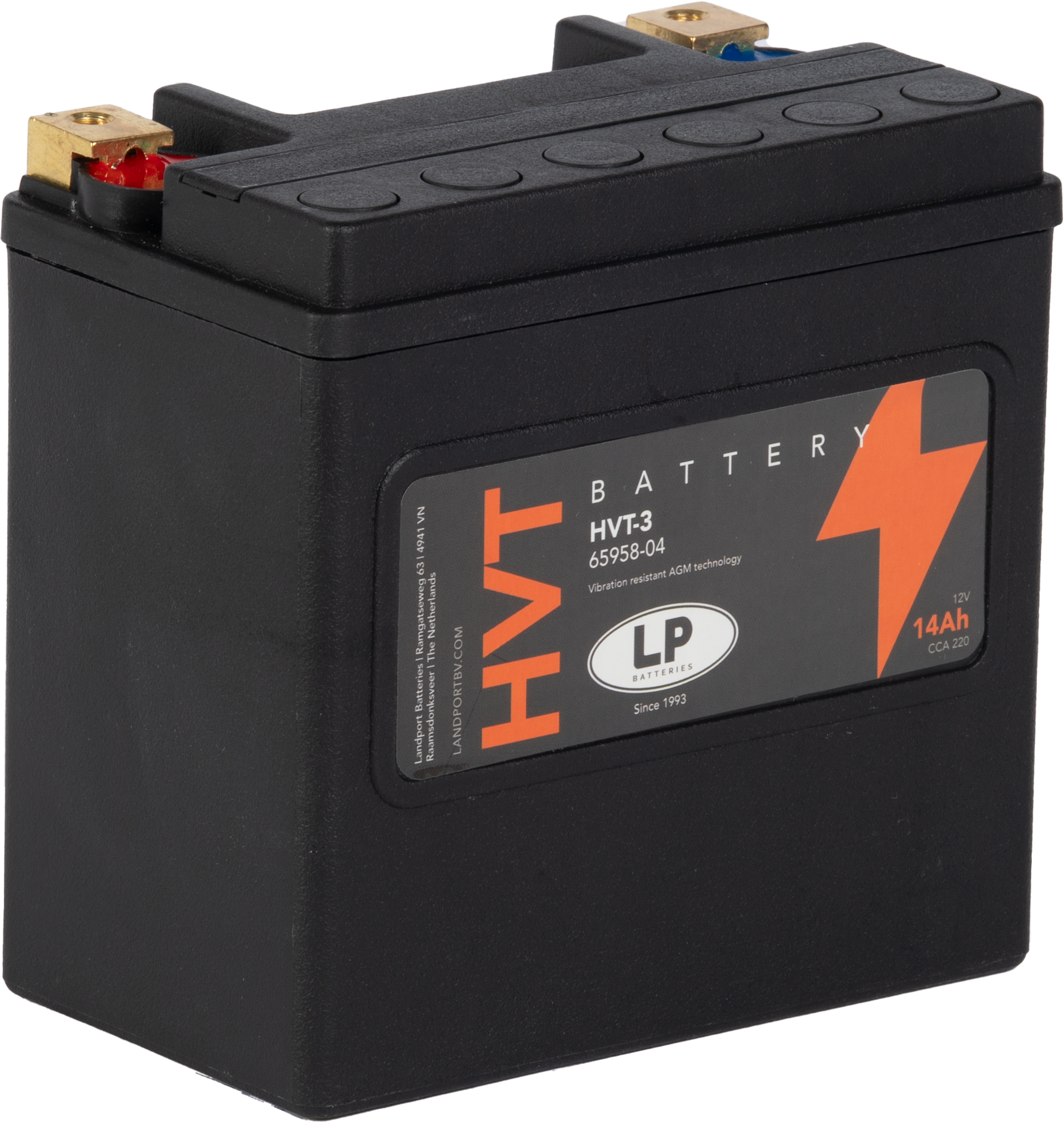 Baterie moto 14ah 220a 12v Landport Batteries MH HVT-3