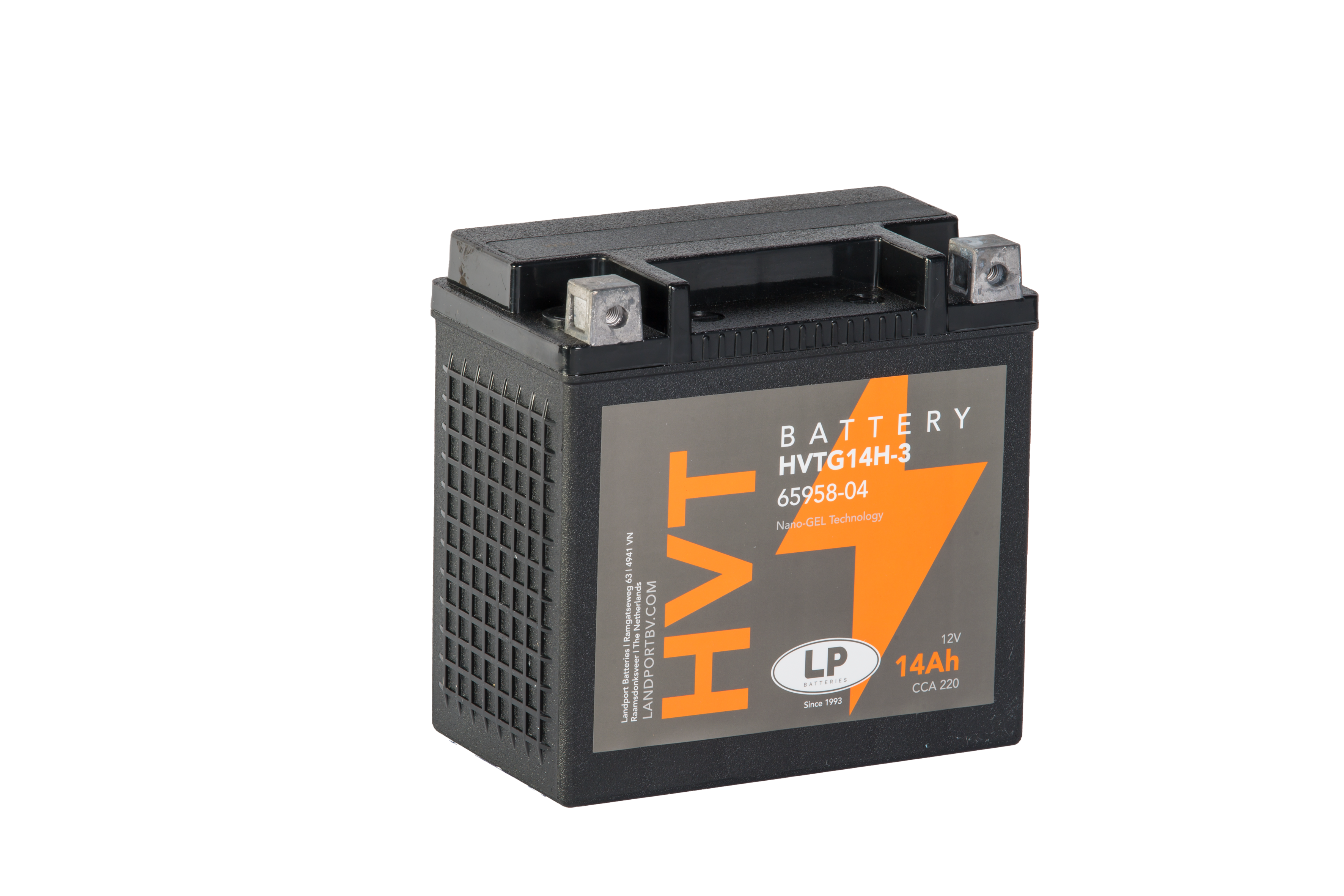 Baterie moto 14ah 220a 12v Landport Batteries MH HVTG14H-3