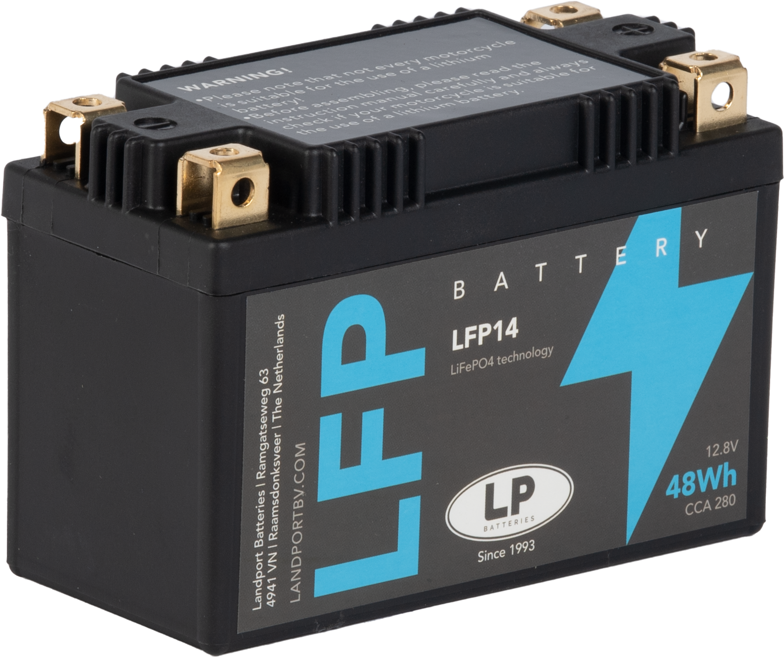Baterie moto 4ah 280a 12v Landport Batteries ML LFP14