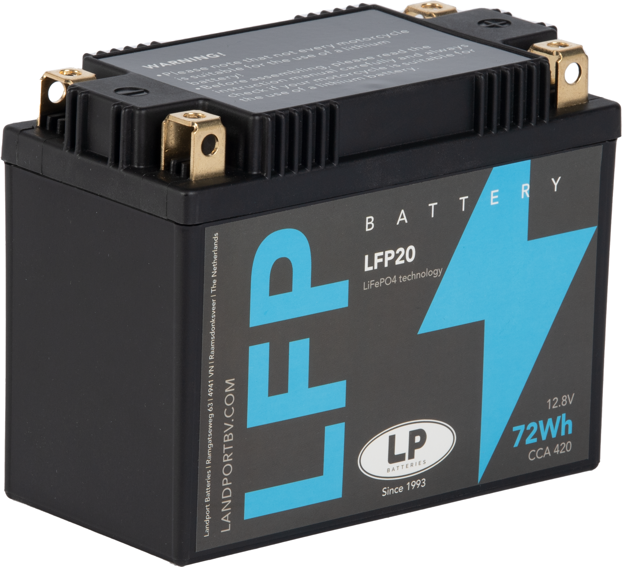 Baterie moto 6ah 420a 12v Landport Batteries ML LFP20
