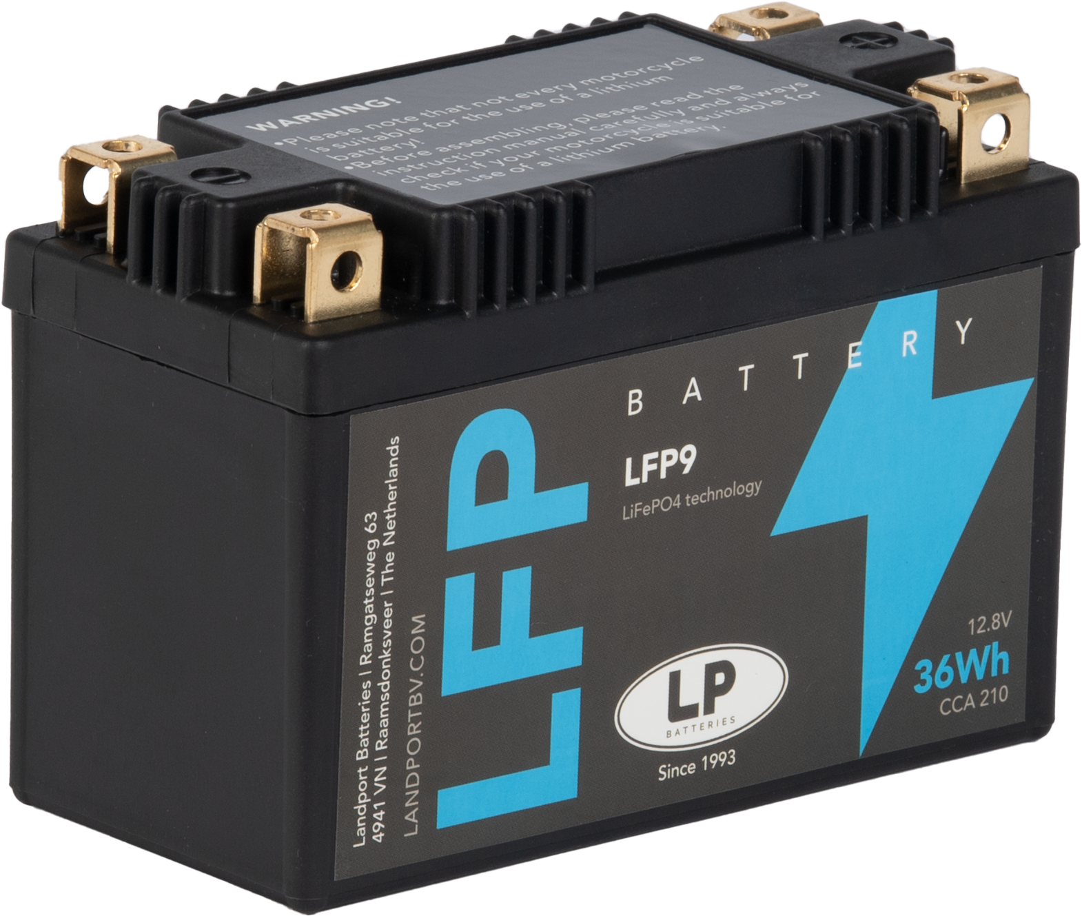 Baterie moto 3ah 210a 12v Landport Batteries ML LFP9