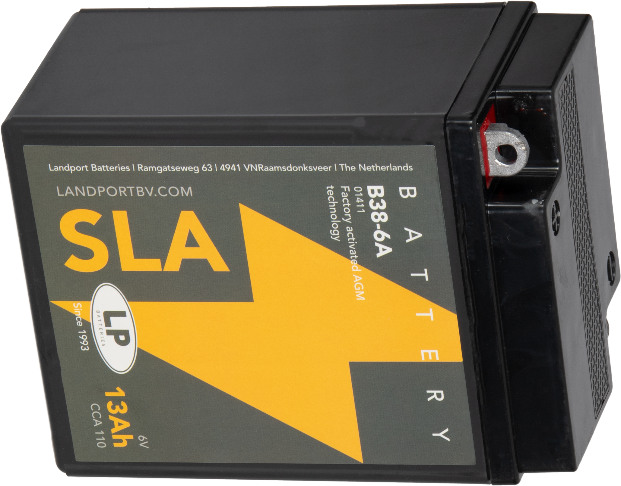Baterie moto 13ah 110a 6v Landport Batteries MS B38-6A