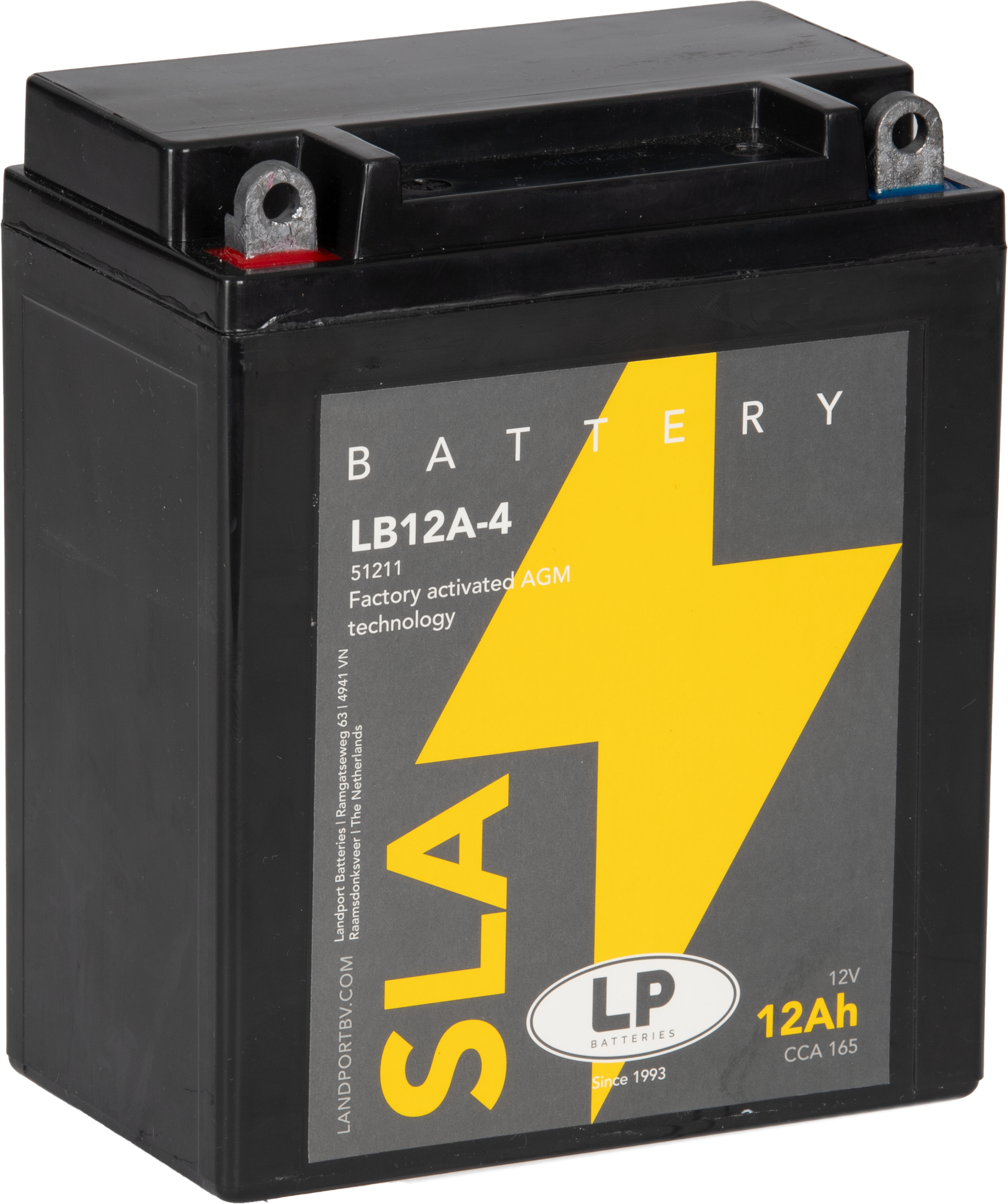 Baterie moto 12ah 165a 12v Landport Batteries MS LB12A-4