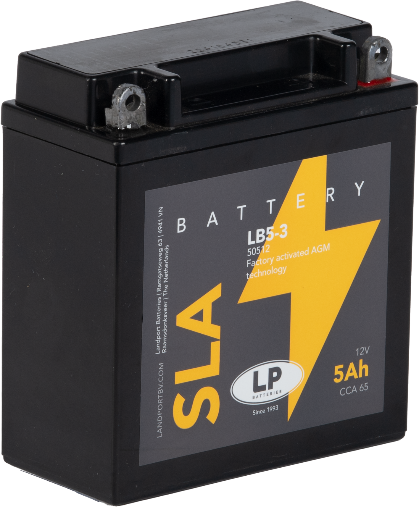 Baterie moto 5ah  12v Landport Batteries MS LB5-3