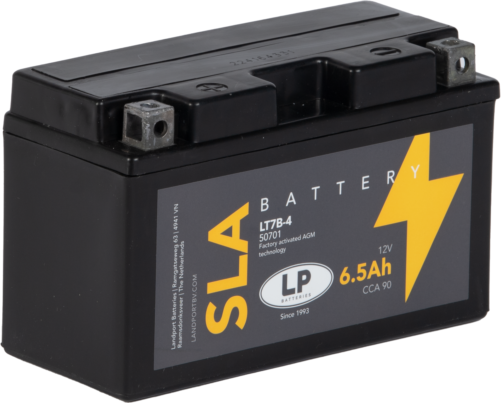 Baterie moto 6,5ah  12v Landport Batteries MS LT7B-4