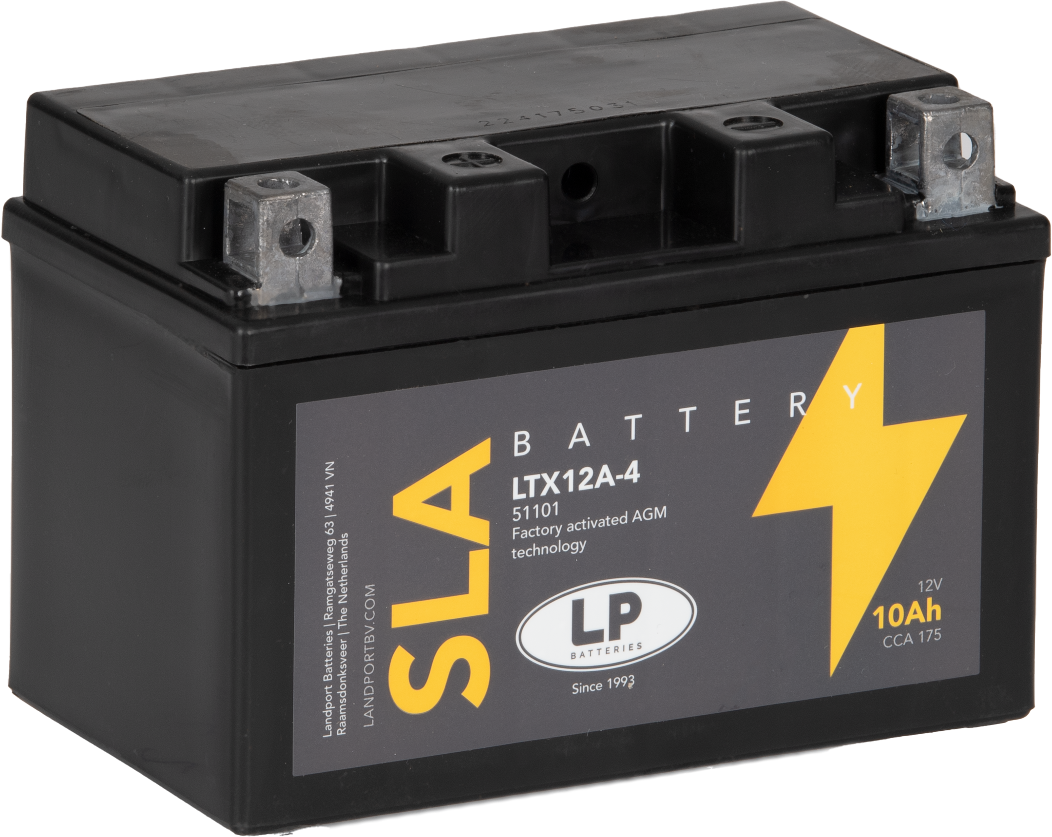 Baterie moto 10ah  12v Landport Batteries MS LTX12A-4