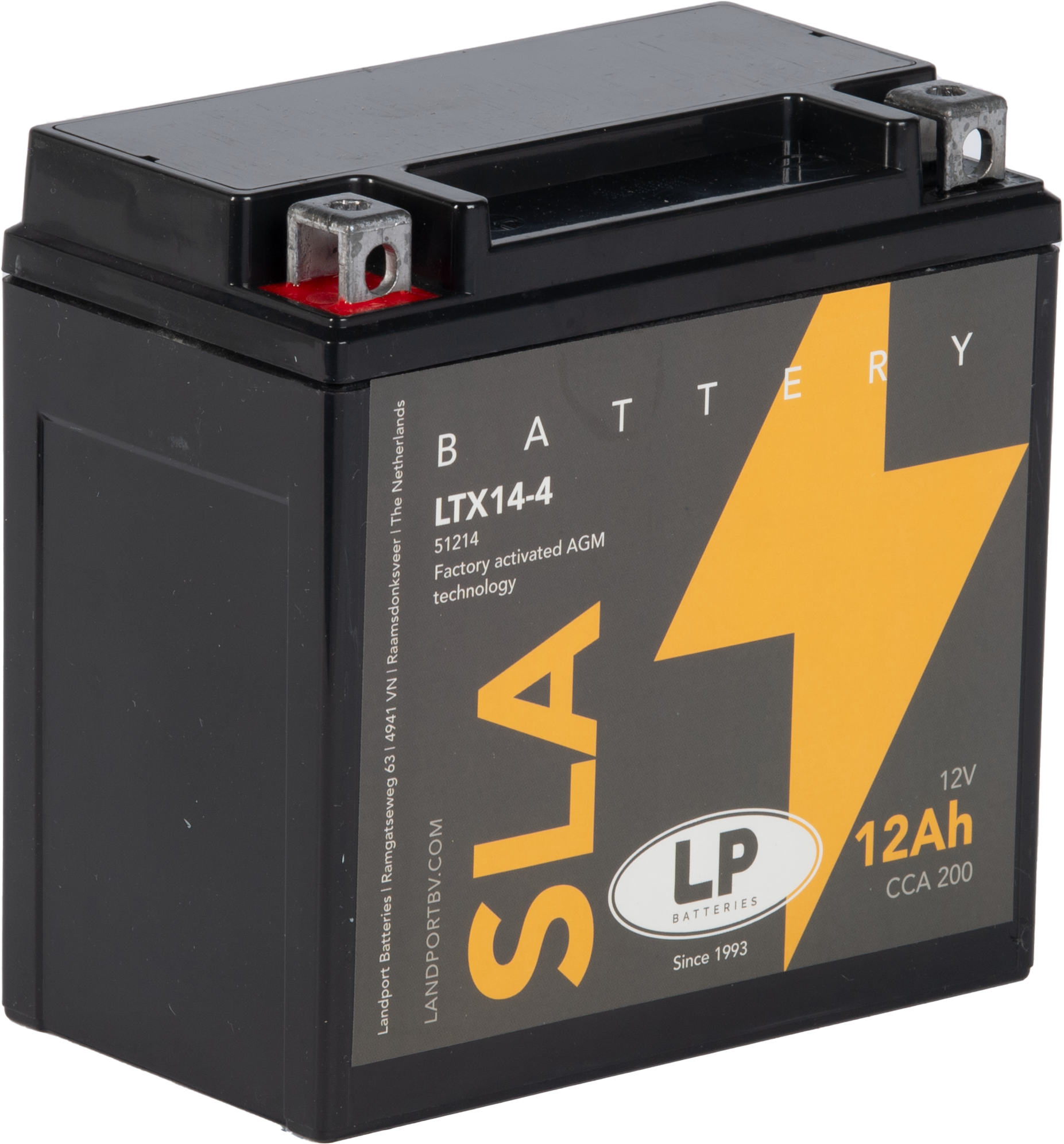 Baterie moto 12ah 200a 12v Landport Batteries MS LTX14-4