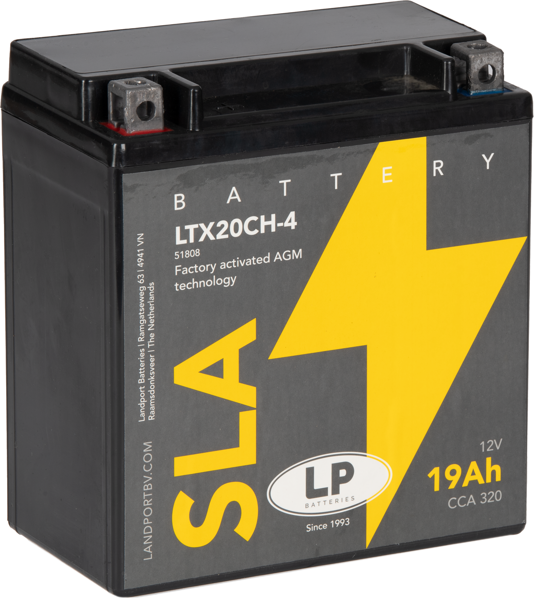 Baterie moto 19ah 320a 12v Landport Batteries MS LTX20CH-4