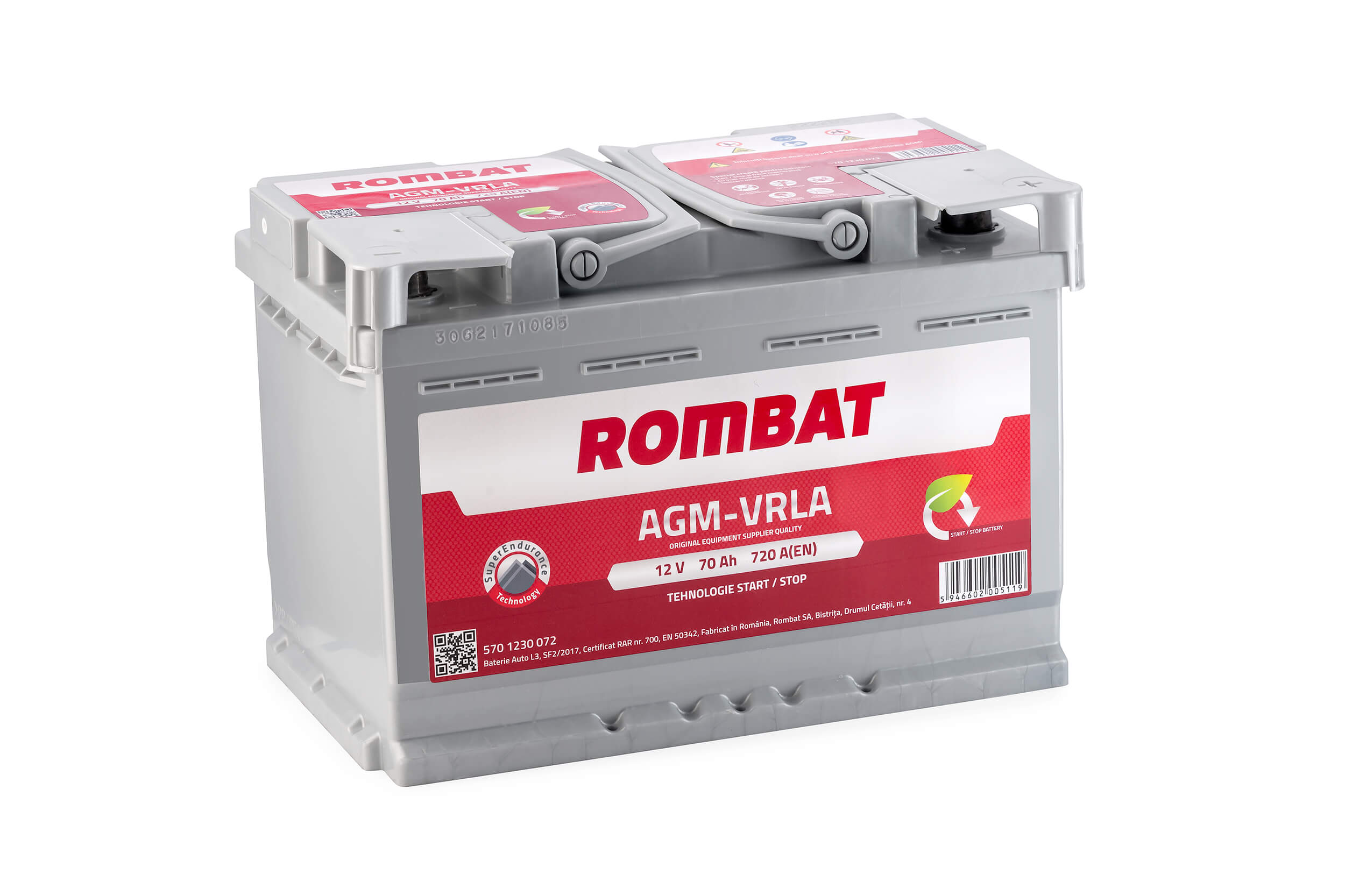 Baterie auto 70ah 720a 12v ROMBAT 570 1230 072