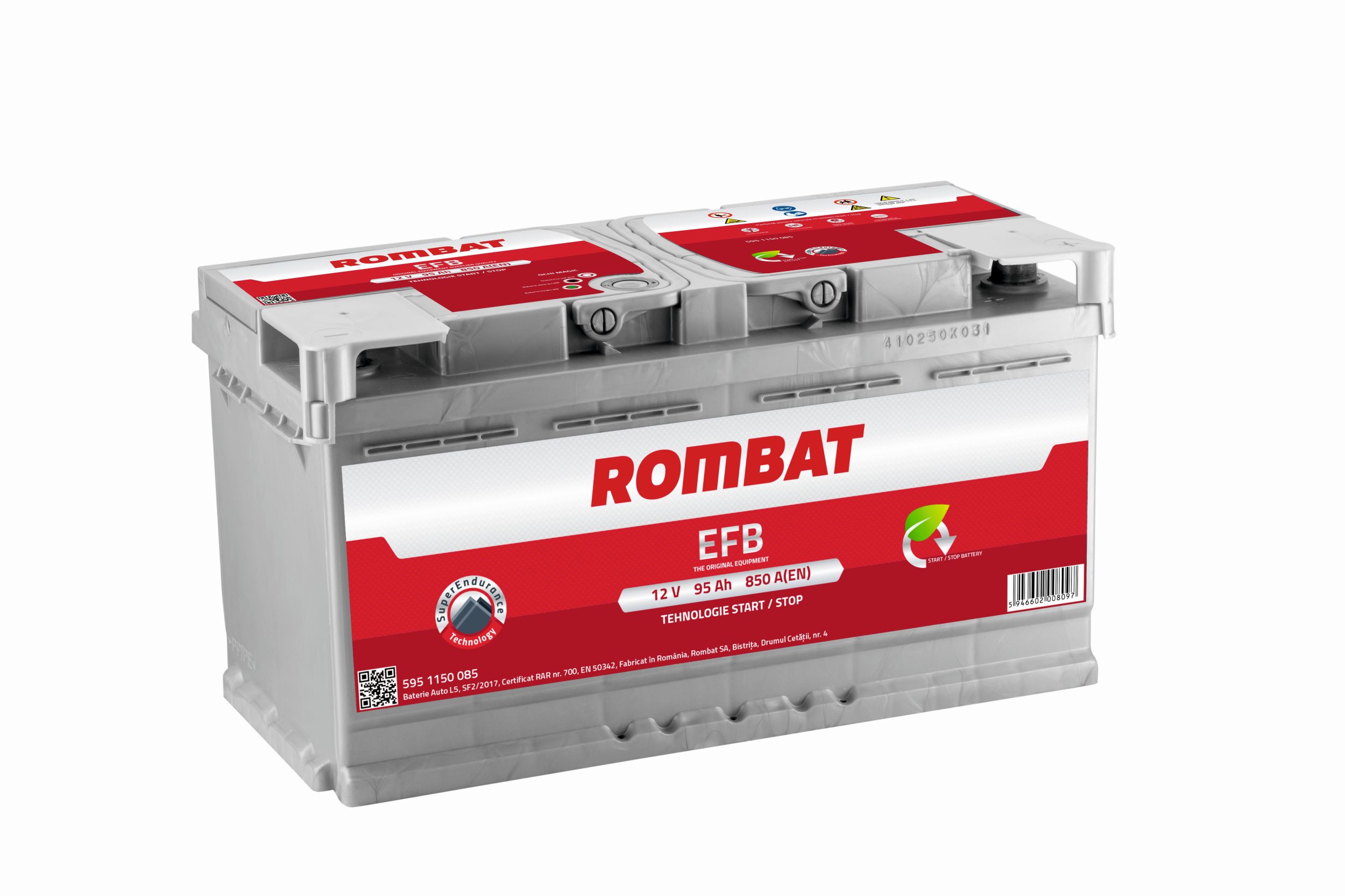 Baterie auto 95ah 850a 12v ROMBAT 595 1150 085