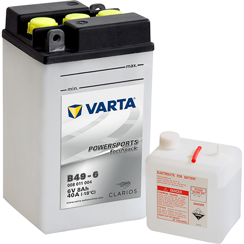 Baterie moto 8ah 40a 6v VARTA 008011004I314