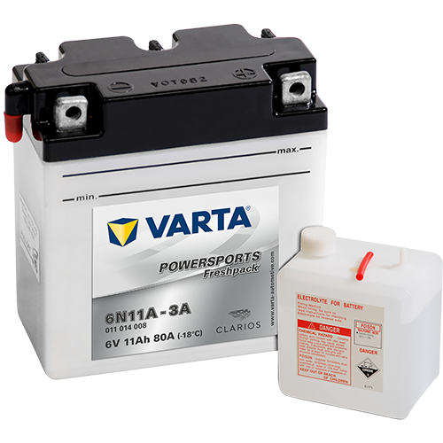 Baterie moto 11ah 80a 6v VARTA 011014008I314