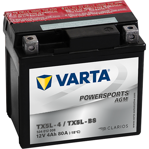 Baterie moto 4ah 80a 12v VARTA 504012008I314