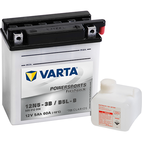 Baterie moto 5ah 60a 12v VARTA 505012006I314