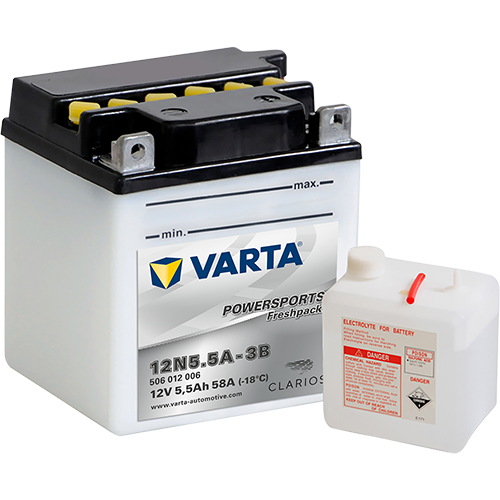 Baterie moto 5ah 58a 12v VARTA 506012006I314