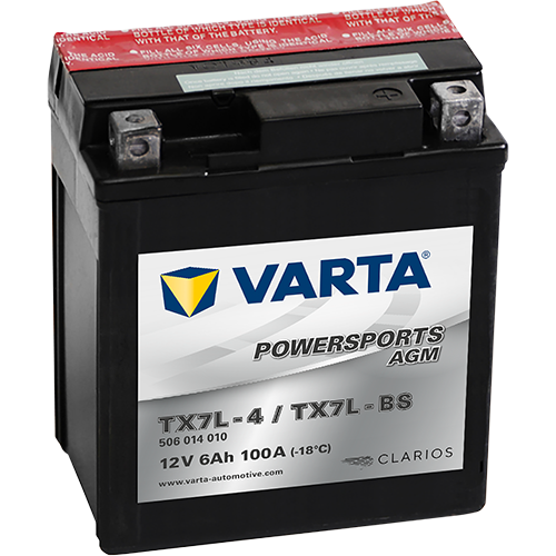 Baterie moto 6ah 100a 12v VARTA 506014010I314