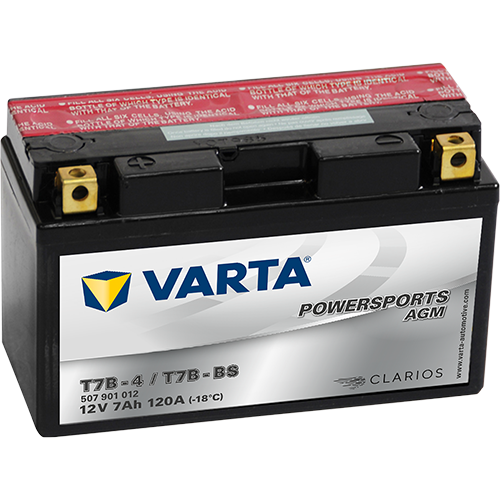 Baterie moto 7ah 120a 12v VARTA 507901012I314