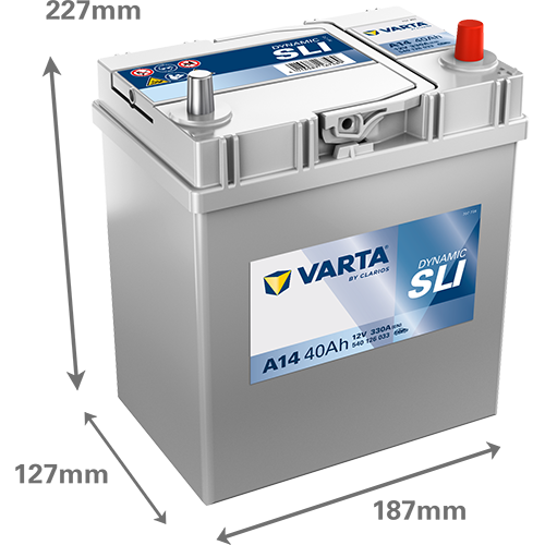 Baterie auto 40ah 330a 12v VARTA 540126033K262