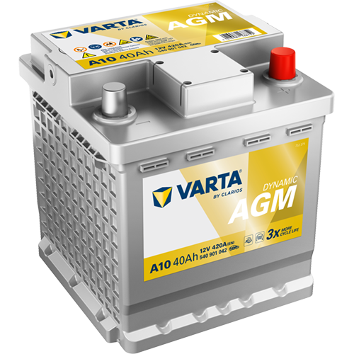Baterie auto AGM 40ah 420a 12v VARTA 540901042K262
