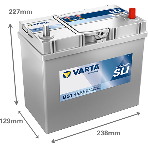 Baterie auto 45ah 330a 12v VARTA 545155033K262