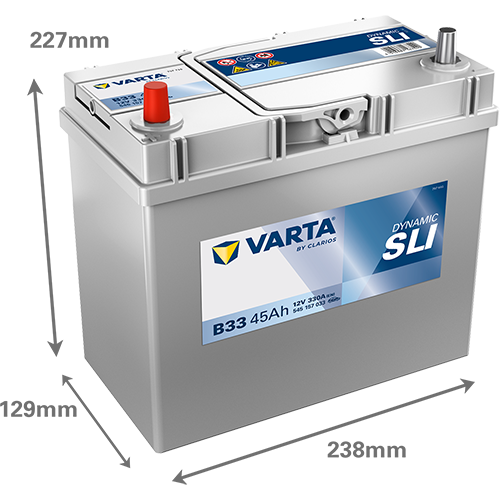 Baterie auto 45ah 330a 12v VARTA 545157033K262