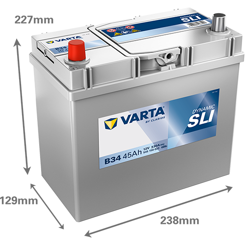 Baterie auto 45ah 330a 12v VARTA 545158033K262