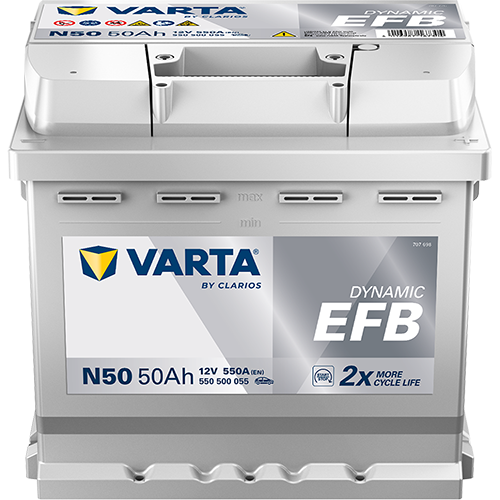 Baterie auto EFB 50ah 550a 12v VARTA 550500055K262