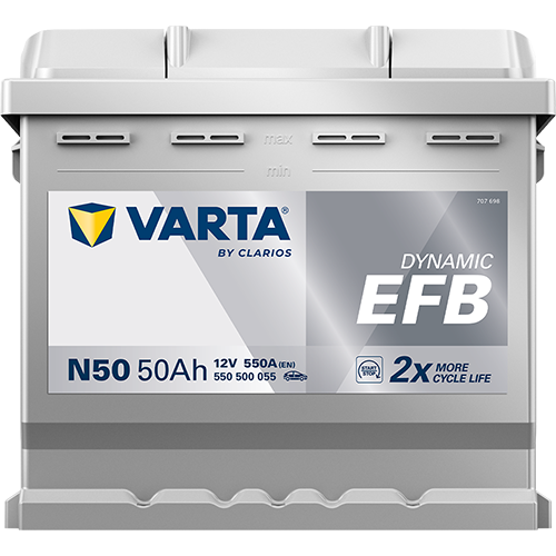 Baterie auto EFB 50ah 550a 12v VARTA 550500055K262