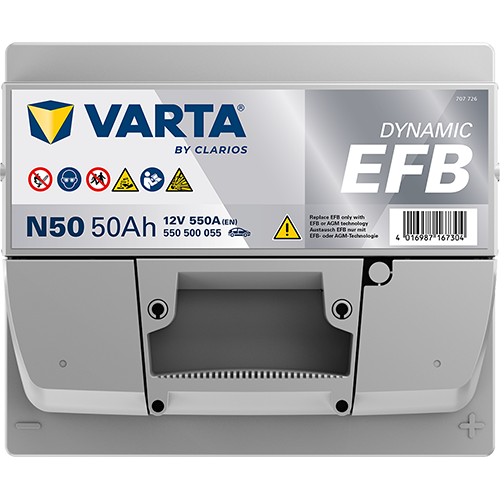 Baterie auto EFB 50ah 550a 12v VARTA 550500055K262