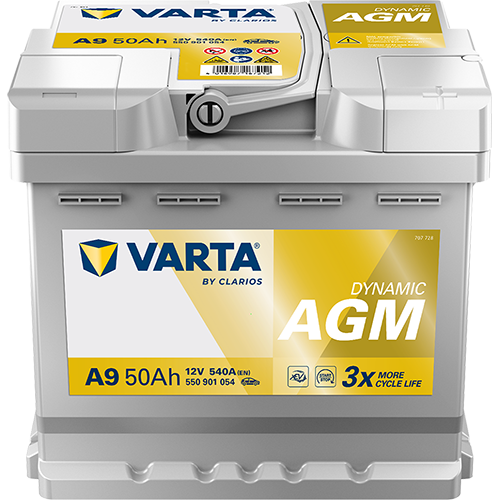 Baterie auto AGM 50ah 540a 12v VARTA 550901054K262