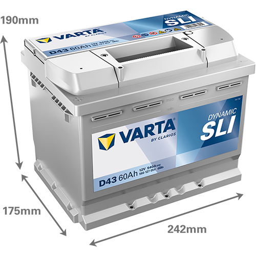 Baterie auto 60ah 540a 12v VARTA 560127054K262