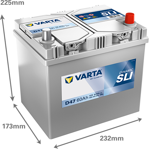 Baterie auto 60ah 540a 12v VARTA 560410054K262