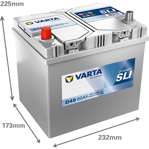 Baterie auto 60ah 540a 12v VARTA 560411054K262