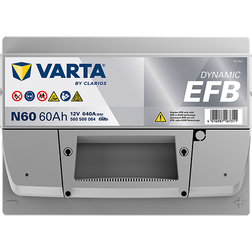 Baterie auto 60ah 640a 12v VARTA 560500064K262