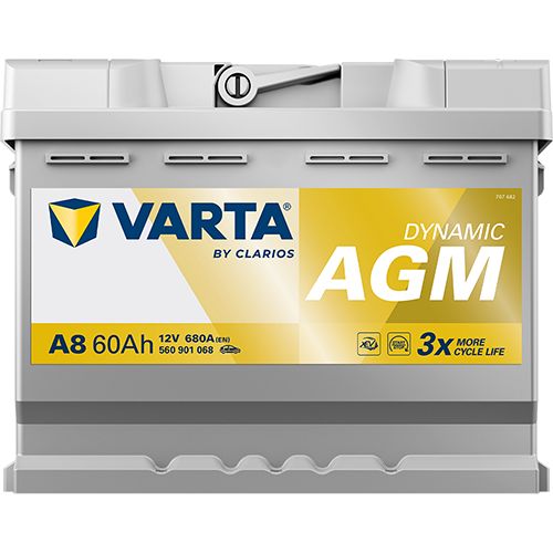 Baterie auto AGM 60ah 680a 12v VARTA 560901068K262