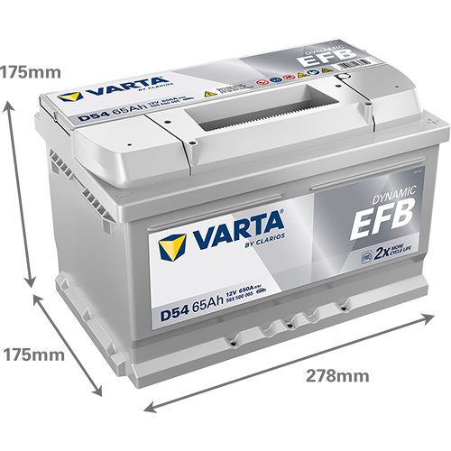 Baterie auto EFB 65ah 650a 12v VARTA 565500065K262