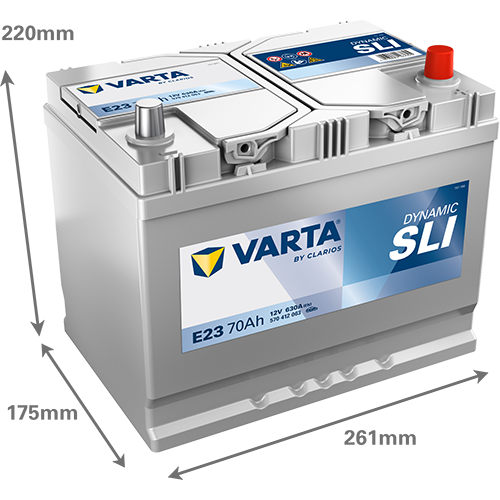 Baterie auto 70ah 630a 12v VARTA 570412063K262