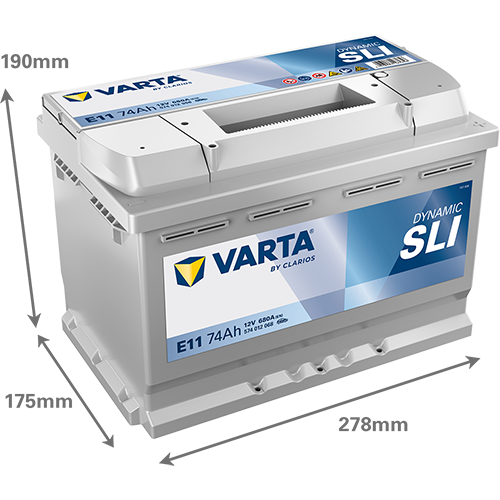 Baterie auto 74ah 680a 12v VARTA 574012068K262