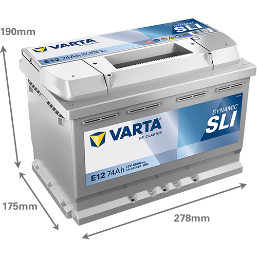 Baterie auto 74ah 680a 12v VARTA 574013068K262