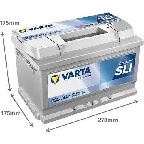 Baterie auto 74ah 750a 12v VARTA 574402075K262