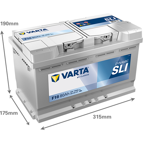 Baterie auto 80ah 740a 12v VARTA 580400074K262